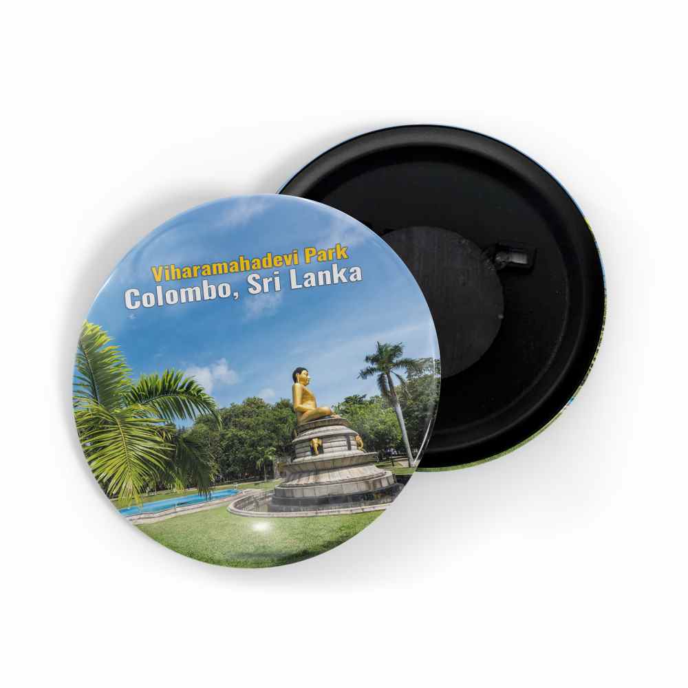 dhcrafts Fridge Magnet Multicolor Famous Tourist Place Viharamahadevi Park Colombo, Sri Lanka Glossy Finish Design Pack of 1